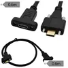 Computer Cables Connectors S 90 grader USB 3.1 Typ C Man till kvinnlig förlängning med panelmontering Skruv USB-C Förlängningstråddroppe LEVIVT OTFBW