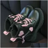 Boots Girls Fashion Versatile Casual Korean Style Heart Decoration Kids Sweet Princess Spring and Autumn Ankel Non-Slip 230906 Drop D DHF91