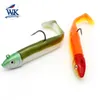 Soft Bait KIT with 120g JIG 14.5cm Paddle Tail for Rock Fish Cod Pollock Trolling Fishing Lure 7.3inch 150g Boat Fishing Vinyl 231225