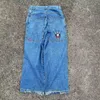 Damesjeans JNCO Luipaard Y2k Dames Denim Broek Vrouwelijke Oversize Wijde Pijpen Broek Streetwear Hip Hop Vintage Vriendje Voor