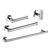 Stainless Steel Chrome Beautiful Wall Hook Toilet Paper Holder Towel Ring Bar Self-Adhesive Bathroom Accessories 231222