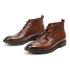 Boots Vintge British Style Mens Work Luxury Lustine Leather Brd