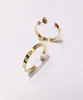 2023 Titanium Steel Gold Hoop Stud arring for Woman الرائعة الأزياء البسيطة C Diamond Ring Lady Orrings Jewelry Gift8349169