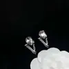 Projektantka Vercaces Versages Bransoletka biżuteria 2023 Nowy biały diamentowy naszyjnik medusa z bransoletką mosiądzu i ludzką głową Stud