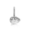 925 zilveren logo trouwring originele doos voor sterling zilver Tear drop CZ diamanten ringen voor dames meisjes kerstcadeaus