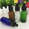 Fabriqué en Chine 660pcs / lot Bouteilles de médecine en verre 30 ml bouteille d'huile e-liquide avec capuchon noir à l'épreuve et tube de pipette en verre