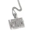 Custom Letters Name Pendants Necklaces for Men Hip Hop 3A CZ Stone Bling Iced Out Rapper Jewelry Drop 231225