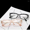 Les lunettes de soleil encadrent en plastique Plectacle Spectacle Spectacle Men's Retro Fashionable Myopia Eyeglass de personnalité des femmes