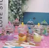 Party Favor Animal Bubble Milk Tea Keychain Creative Mini Coconut Beverage Acrylic Moving Liquid Oil Drop Smyckespresent BJ