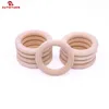 Sutoyuen Massaggiagengive per bambini 100 pezzi Anello di legno rotondo in legno 40-70mm Bracciale fai da te Artigianato Regalo Massaggiagengive in legno Accessorio per dentizione naturale 231225