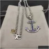 ペンダントネックレスホールデンchuntamメンズネックレスdy jewlery sier retro cross vintageジュエリーチェーンデザイナーの誕生日の男の男の子otmqx