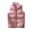 Mäns västar Män och kvinnor Parkas White Duck ner Vest High Quality Fashion Waistcoat Casual Spring Autumn Waistcoats