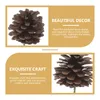 Decorative Flowers 20 Pcs Decorations Nativity Ornament Wood Pinecone Ornaments For Christmas Tree