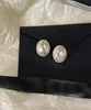Pendientes de perlas para mujer Joyería de diseño Pendientes de lujo Pendientes de plata 925 Boucle Letras Aros con caja Alta calidad Nuevo 22062004R7686576