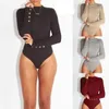 Sexy Solid Coltrui Body Femme Lange Mouw Tops Herfst Winter Elegante Slanke Bodycon Zwart Wit Bodysuit Dames 231225