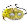 Princess Feather Masquerade Flower Lace Party Masks Cosplay Halloween Festive Venetian Costumes Carnival Dance Nightclub Wedding Birtyday Christmas Perform