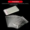 100pcs Thicken Clear Self-adhesive Cellophane Bag Self Sealing Small Plastic Bags Packing Resealable jewelry Packaging Pouch272o