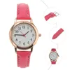 Horloges Dameshorloge Modieus Verplegingsgeschenken voor verpleegkundigen Grace Quartz Pu Polsmeisje Miss Horloges Waterdicht