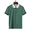 Mens Fashion Polo Shirt Luxury Italian men's T-shirt Short sleeve Men casual summer shirt Designer lapel polka dot plaid print Quick drying Boss Polo shirt High quality