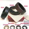 Smooth Reversible Men's Leather Belt Designer Belts 3 5cm Wide Belt Box size 105-125CM228G