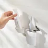 Kitchen Storage Toothpaste Rack Squeeze Artifact Bathroom Toilet Wall-mounted Free Punching Facial Cleanser Clip Hanger