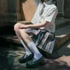 Damska sukienka buty podstawowe buty jk małe skórzane w stylu college'u mundur środkowy obcas -studentka angielska niska