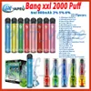 BANG ORIGINALE XXL 2000 SUF E Cigaretta 800 mAh Bettery 6 ml Mesh Coil 2% 5% 6% Livello Sfuggi 2K 22 Sapori Kit vapodifica usa e getta