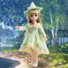 30cm BJD mini doll dress up with clothes 3D eyes 1/6 BJD doll detachable connector 1/6 BJD detachable connector doll children's toy 231225