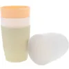 Tumblers 4 Pcs Reusable Water Cup Bathroom Cups Mouth Wash Toothbrush Holder Paste Plastic Pp Holders For Mouthwash