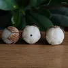 Странд Оптовые ручные ручные резные три слоя Lotus White Natural Original Bodhi Buddha Bead Diy ручная подвеска для ювелирных изделий