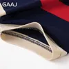 GAAJ Striped Polo Men Business Cotton Brand Poloshirt Summer Casual Shirts Classic Broidered Robe Tops Fashion Social Tees 231222