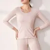 80 silk 20 cotton thermal underwear sets for women lingerie set inner wear clothes womens winter clothing base layer pajama warm 231225