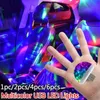 1pc Pequeno luz de choque de bola mágica, barra de luz Disco KTV Light Mini Colorful USB Voice Control Disco Luz transferível Porta de telefone celular