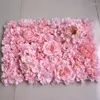 Kwiaty dekoracyjne sztuczne kwiaty Różowy haftowany kula na ścianę ślubną sklep z dekoracją jedwabiu