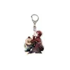 Брелок для ключей в стиле аниме «Наруто», модные украшения, персонаж мультфильма, брелок из ПВХ, акриловая версия, фигурка Какаши, мужская и женская сумка-подвеска