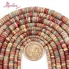 Andra 2x4 3x6 3x8mm Heishi Shoushan Stone Beads Loos