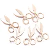 Charms 200 Pieces/Bag 16 10mm Metal Scissors Shape Pendant DIY Necklace Bracelet Accessories For Jewelry Making