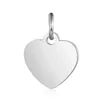 Charms 5pcs/lot 316 Stainless Steel Mirror Polished 14mm Heart Charm Pendant For Bracelet Necklace DIY Jewelry