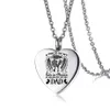 Silver Angel Wing Heart Urn Pendant Necklace For Ashes - En bit av mitt hjärta lever i himlen Memorial Keepsakes Cremation Jewelry261u