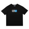 T-shirts masculins Kiths T-shirts Box Fleur tendance lâche Oversiset T-shirt à manches courtes en coton pur