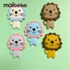 5st Silicone Teether Lion Cartoon Animal BPA Free Godents Tinging Necklace Food Grade Spädbarn Chewable Toys Baby Teether 231225