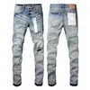 Mens Jeans New Mens Luxury Denim Jeans Holes Trousers Coolguy Biker Pants Man Clothing Micro Jeans Hip-hop Zipper Hole