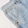 Jeans maschile 2023 uomini autunno pantaloni dritti jean solido colore slim forma stretwear pantaloni in denim moto hommes hommes