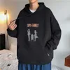 Men Anime Hoodies Haruku Spy X Family Korean Version Loose Oversized Sweatshirts Y2k Clothes Long Sleeve Hooded Sweatshirt