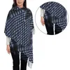 Scarves Islamic Prayer Scarf With Houndstooth Pattern Large Keffiyeh For Outdoor