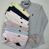 Uomini camicie casual camicia a strisce primavera e autunno di qualità da uomo camicia da moda camicie classiche camicie da uomo oxford tessuto ricami decorazioni comode