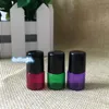 Colorfu 1ml 2ml 3ml Purple Green Red Glass Bottles Empty Roll on Glass Bottles for Essential Oil Bottle 1200Pcs 1cc 2cc 3cc Sample Bott Lrdi