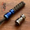 Strumenti Edc Titanio Piccolo Ciondolo Perline Fai Da Te Lega di Titanio Paracord Perline Portachiavi Cerniera Accessorio Bracciale Perline Strumento Portachiavi