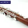MORESKY Oehler Sistema Clarinete G Tune Redwood Mopane Clarinete Chaves Banhadas a Prata M213