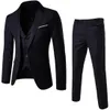 Jackets Men Blazers Sets 2 Pieces Wedding Elegant Formal 3 Suits Full Business Korean 2023 Pants Blue Coats Jackets Free Shipping